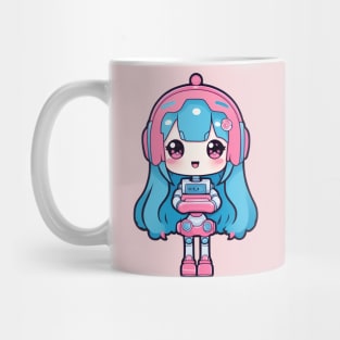 Cute bubblegum robot girl Mug